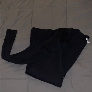 Black Button Up V-Neck Cardigan